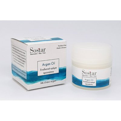 ΕΝΥΔΑΤΙΚΗ ΚΡΕΜΑ ΠΡΟΣΩΠΟΥ ΜΕ ΕΛΑΙΟ ARGAN 50ml