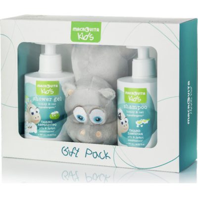 Macrovita kids Παιδικό Αφρόλουτρο – Παιδικό σαμπουάν + Δώρο Λούτρινος Hippo