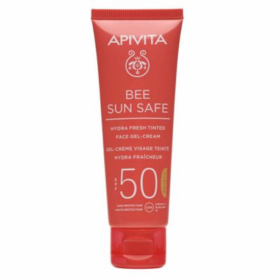 Ενυδατική κρέμα-gel προσώπου με χρώμα SPF50