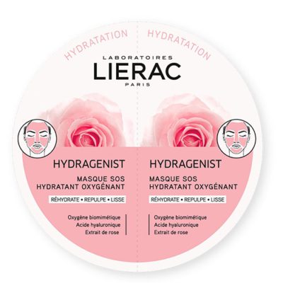 Lierac Hydragenist SOS Moisturizing Oxygenating Mask Μάσκα Προσώπου για Ενυδάτωση, Οξυγόνωση και Λείανση, 2x6ml