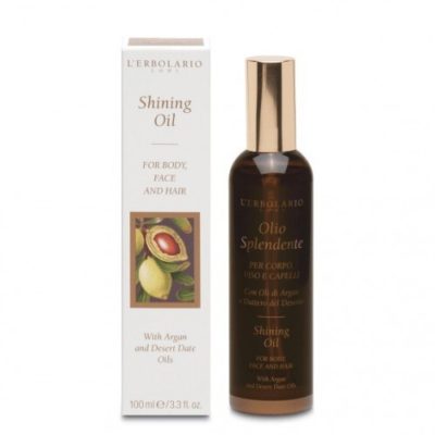L'Erbolario Olio Splendente, Λάδι πλούσιο σε χρυσά σωματίδια για την ενίσχυση του μαυρίσματος, 100ml