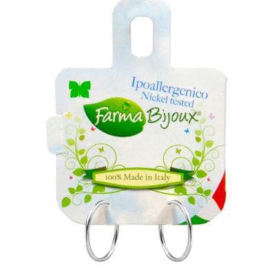 Farma Bijoux Υποαλλεργικά Σκουλαρίκια Κρίκοι 15mm (BE C501-15M)