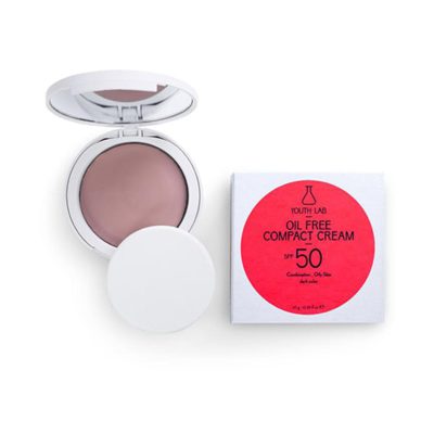 Youth Lab. Oil Free Compact Cream SPF 50 Combination/Oily Skin Dark Color Αντηλιακή Κρέμα Προσώπου Σκούρας Απόχρωσης, 10gr