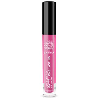 Garden Liquid Lipstick Matte Long Lasting with Aloe Vera 4ml - Vivid Magenta 04