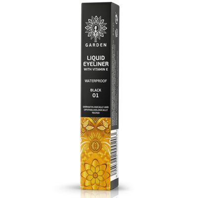 Garden Liquid Eyeliner Waterproof with Vitamin E 4ml - Black 01