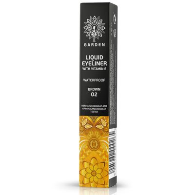 Garden Liquid Eyeliner Waterproof with Vitamin E 4ml - Brown 02