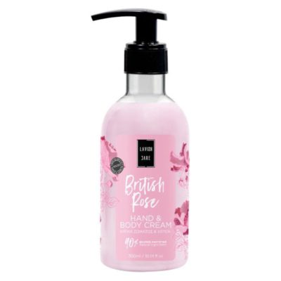 Lavish Care British Rose Hand And Body Cream, Κρέμα χεριών και σώματος με άρωμα τριαντάφυλλο, 300ml