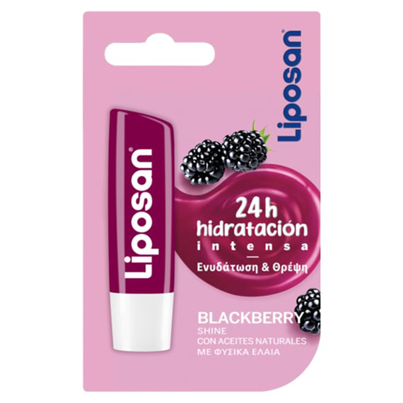 Liposan Blackberry Shine Lip Balm με Χρώμα 4.8gr