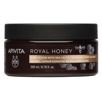 Apivita Royal Honey, Scrub Σώματος με Θαλάσσια Άλατα 200ml