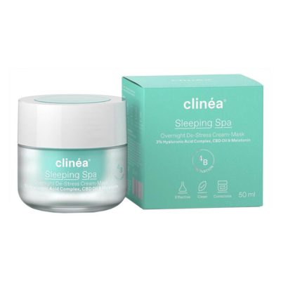 Clinea Sleeping Spa Κρέμα-Μάσκα De-Stress Nυκτός, 50ml