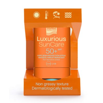 Intermed Luxurious Suncare Stick SPF50+ Στικ Πολύ Υψηλής Αντηλιακής Προστασίας για τις Ευαίσθητες Ζώνες, 16gr