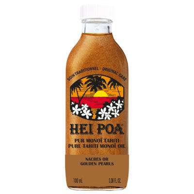 Hei Poa Monoi Oil Tahiti Nacres Or Ιριδίζον Λάδι Monoi αρωματισμένο με άνθη Tiare, περιέχει Πέρλες από Χρυσά Μαργαριτάρια, 100 ml