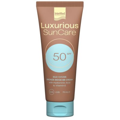 Intermed Luxurious Silk Cover Bronze Beige SPF50 Υψηλή Αντιηλιακή Προστασία Προσώπου με Ήπια Καλυπτικότητα, 75ml