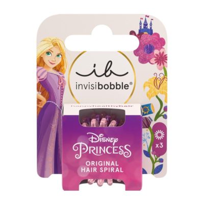 Invisibobble Kids Original Disney Rapunzel, Λαστιχάκια Μαλλιών, 3τμχ