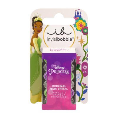 Invisibobble Kids Original Disney Tiana, Λαστιχάκια Μαλλιών, 6τμχ