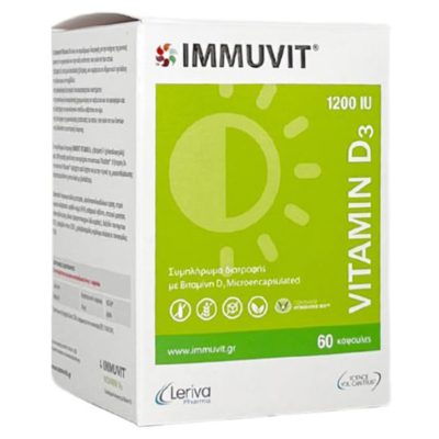 Leriva Immuvit Vitamin D3 1200IU, 60 Caps