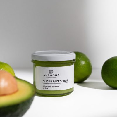 Anemone Sugar face scrub | Avocado & Lime 125 ml