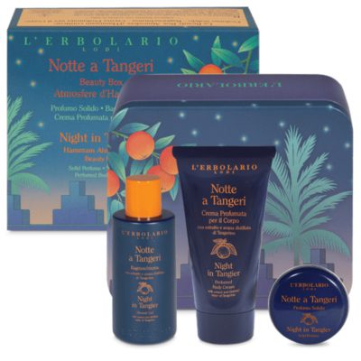 L’ Erbolario Notte A Tangeri Beauty Box Hammam Atmospheres – Σετ για Αρωματική Ατμόσφαιρα σαν Χαμάμ με Άρωμα σε solid μορφή 15ml & Αφρόλουτρο 50ml & Αρωματική Κρέμα Σώματος 50ml