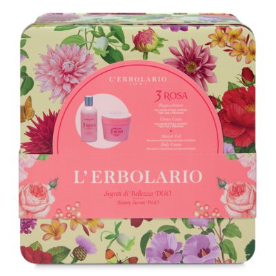 L’ Erbolario 3 Rosa Bellezza Duo – Beauty Set με 3 Rosa Αφρόλουτρο 250ml & 3 Rosa Αρωματική Κρέμα Σώματος 300ml