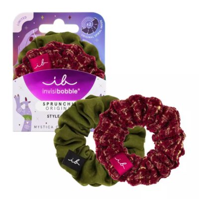 Invisibobble Sprunchie Origal Duo Mystica Merry for Love Λαστιχάκια Μαλλιών 2τμχ