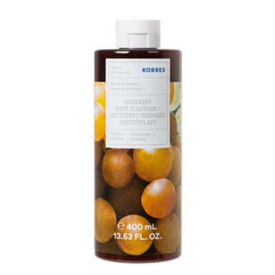 Korres Renewing Body Cleanser Αφρόλουτρο Αμπέλι Σαντορίνης, 400ml