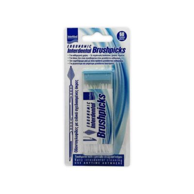 Intermed Ergonomic Interdental Brushpicks Οδοντογλυφίδες Μεσοδόντιου Καθαρισμού, 60τεμ