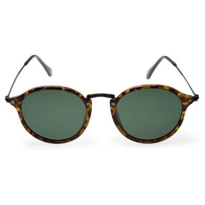 Contacta Γυαλιά Ηλίου DAKAR Καφέ Λεοπάρ/Πράσινος Φακός