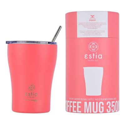 Estia Θερμός Coffee Mug Save The Aegean 350Ml Fusion Coral