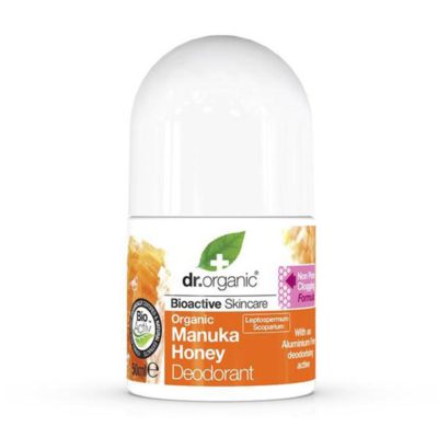 Dr.Organic Manuka Honey Deodorant Aποσμητικό σε Μορφή Roll-on με Βιολογικό Μέλι Μανούκα, 50ml