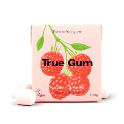 True Gum Raspberry & Vanilla Τσίχλα με Γεύση Βατόμουρο & Βανίλια, 21g