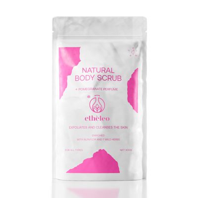Etheleo Natural Body Scrub Pomegranate 300g