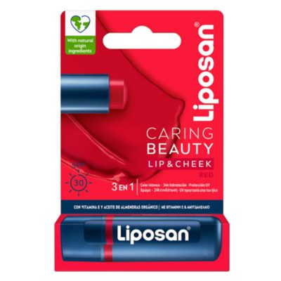 Liposan Caring Beauty Red Ενυδατικό Βάλσαμο Χειλιών SPF30, 4,8g