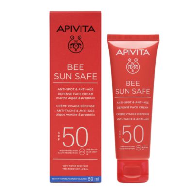 Apivita Bee Sun Safe Κρεμα Προσώπου Κατά των Πανάδων & των Ρυτίδων SPF50, 50ml