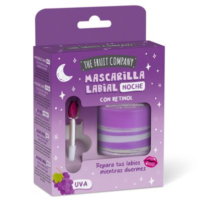 The Fruit Company Overnight Lip Mask with Retinol - Grape