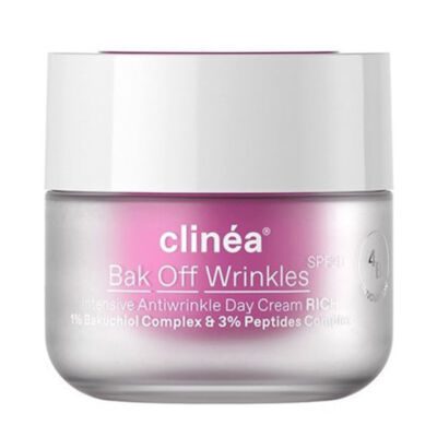 Clinea Bak Off Wrinkles Rich SPF20 Αντιγηραντική Κρέμα Ημέρας, 50ml