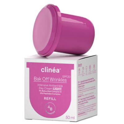 Clinea Refill Bak Off Wrinkles Light SPF20 Κρέμας Ημέρας, 50ml