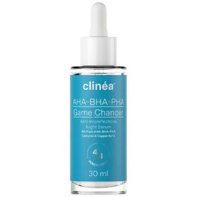 Clinea AHA - BHA - PHA Game Changer Ορός Νυκτός κατά των Ατελειών, 30ml