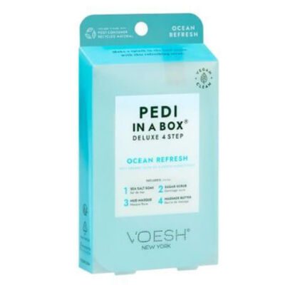 VOESH Pedi in a Box Ocean Refresh 4steps, Πακέτο Περιποίησης Ποδιών για Βελτίωση της Μικροκυκλοφορίας σε 4 βήματα
