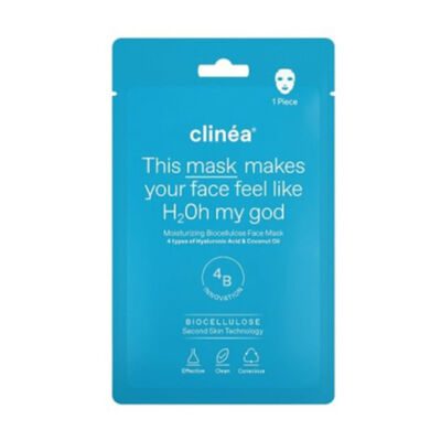 Clinea Moisturizing Biocellulose Face Mask Μάσκα Προσώπου για Ενυδάτωση, 1τεμ