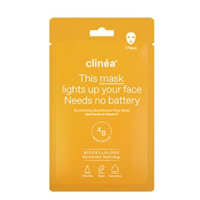 Clinea Illuminating Biocellulose Face Mask Μάσκα Προσώπου για Λάμψη, 1τεμ
