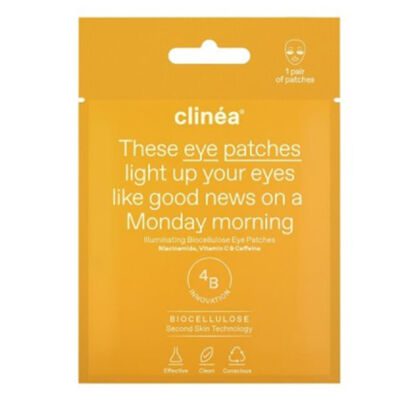 Clinea Illuminating Biocellulose Eye Patches Ματιών για Λάμψη, 1ζευγάρι