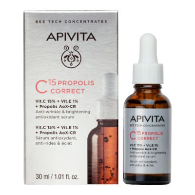 Apivita Bee Tech Concentrates C15 Propolis Correct Αντιρυτιδικός & Αντιοξειδωτικός Ορός Λάμψης, 30ml
