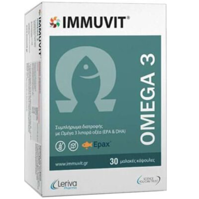 Leriva Pharma Immuvit Omega 3 (EPA & DHA), 30softgels