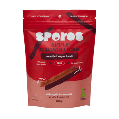 Sporos Apple Magic Sticks Στικς με Μήλο & Κουρκουμά, 100g