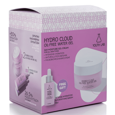 Youth Lab. Hydro Cloud Value Σετ Oil-Free Ενυδατικό Κρεμοτζέλ Προσώπου, 50ml & Δώρο Ενυδατικός Ορός Προσώπου με Υαλουρονικό Οξύ, 15ml, 1σετ