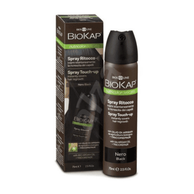 Biokap Nutricolor Delicato Spray Touch-Up Black Εκνέφωμα για την κάλυψη της Ρίζας, 75ml