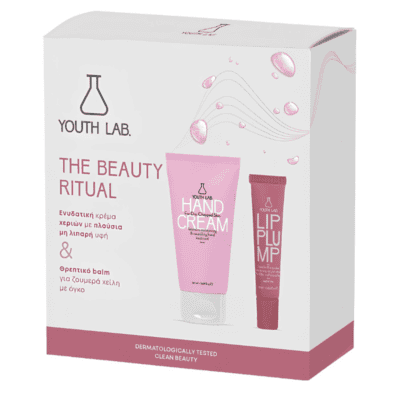 Youth Lab Promo Intensive Moisturizing For Dry & Chapped Skin Hand Cream 50ml & Lip Plump Instant Smoothing & Nourishing Lip Care 10ml - Apple Kiss