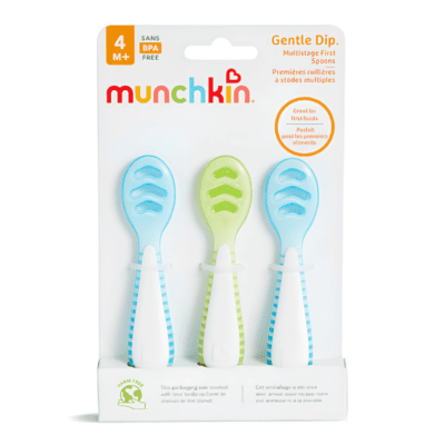 Munchkin Gentle Dip Self-Feeding Spoons Σετ Κουτάλια 4m+, 3τεμ